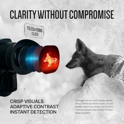 ATN BlazeHunter XD 1280x1024 Thermal Monocular w/SharpIR AI, 1000m Laser Rangefinder, 1920x1080 OLED, Wi-Fi, 32GB, IP67