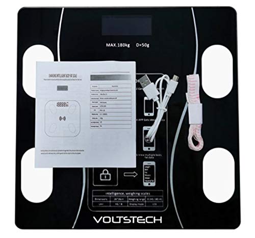 Voltstech Smart Scale for Body Weight, Digital Bathroom Scale with BMI, Muscle Mass, Bluetooth Body Fat Scale, Body Compos...
