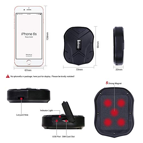 onPoint GPS Tracking - Free SIM Card - Magnetic GPS Tracker for Vehicle Tracking - Strong Magnetic Attachment - 45 Days Fr...