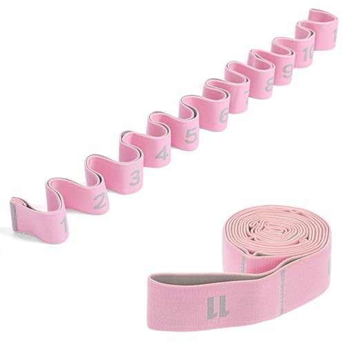Yoga Bands For Stretching Stretch Straps with Loops Elastic Stretching Strap With Loops Physical Pilates Stretch Band For ...