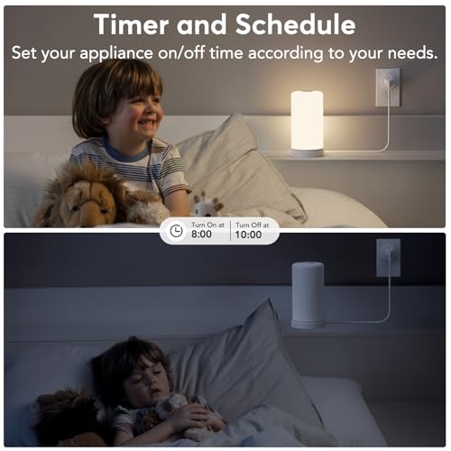 EIGHTREE Smart Plug, WiFi Outlet Works with Alexa & Google Home, Smart Home Socket with Remote Control & Timer Function, ...