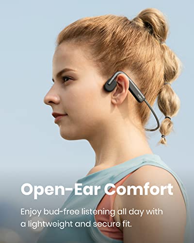 SHOKZ OpenMove - Open-Ear Bluetooth Sport Headphones, Bone Conduction Wireless Earphones, Sweatproof for Running and Worko...