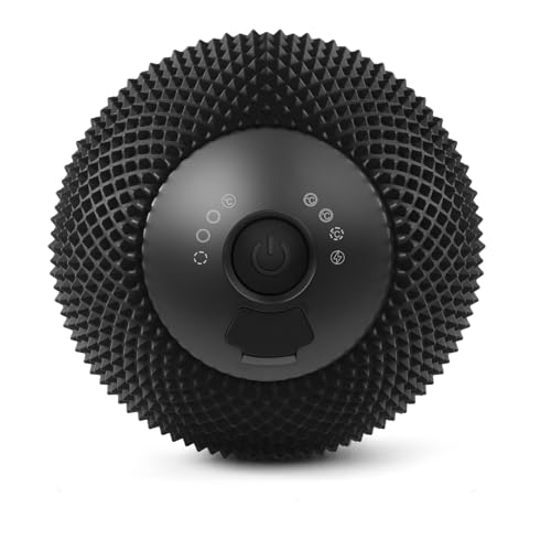 JIEJUNJIE Vibrating Massage Ball with Heat, 7 Modes, Memory Function, Myofascial Release, Deep Tissue Muscle Recovery Ball...