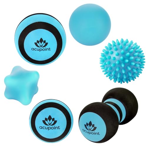 Acupoint Massage Ball Therapy Set for Muscle Knots and Post-Workout - Physical Therapy Balls, Trigger Point & Yoga Therap...