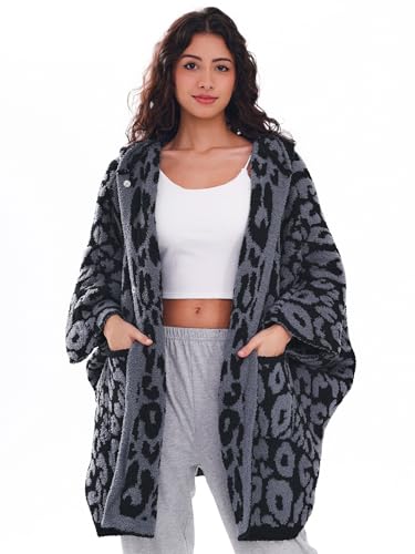 WDCOZY Wearable Blanket Hoodie Poncho Throw Comfy Soft Warm Cape Shawl Cozy Cloak Wrap Hooded with Sleeves For Women Adults