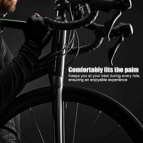 FITFIV Cycling Gloves for Men Women, Half-Finger for Bike, Gym, Weight Lifting, Workout, Riding, Outdoor Sports