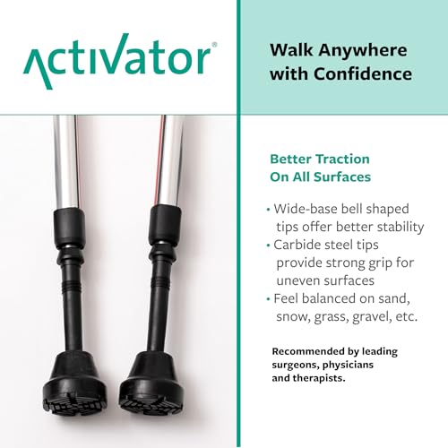Urban Poling ACTIVATOR® Walking Poles for Balance and Rehabilitation – 1 Pair – Ergonomic CoreGrip™ Handles – Adjustable, ...