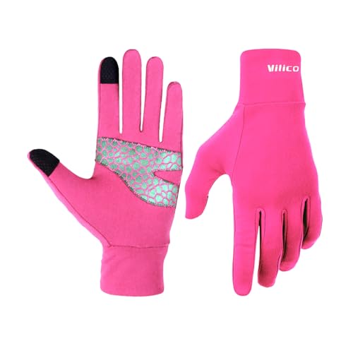 Touchscreen Running Gloves - Lightweight Thermal Anti-Slip Gloves with Portable Buckle for Outdoor Sports and Winter Activ...