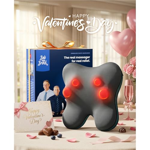 BOB AND BRAD Back Massager with Heat FSA Eligible/HSA Eligible, EZBack Corded Back Massager for Pain Relief Deep Tissue, S...