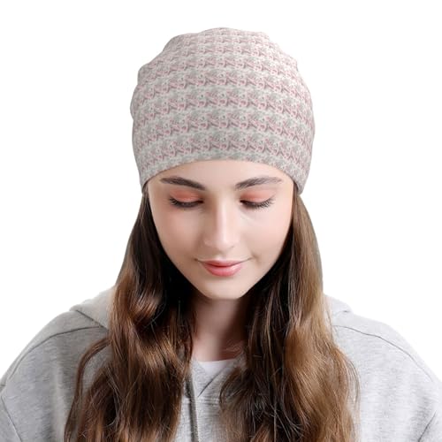 Romantic Paris Butterfly Print Winter Beanie Hat Men Women Soft Lightweight Thermal Cap for Outdoor Skiing Wear Black