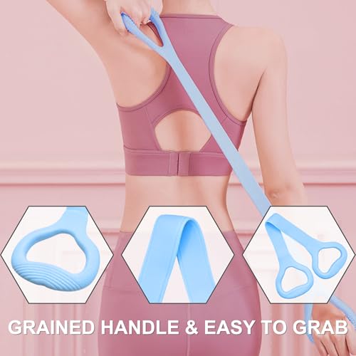 LEZER Figure 8 Resistance Band, Fitness Elastic Rope, Execrise Workout for Arm, Back, Chest and Shoulder, Yoga, Pilates, S...
