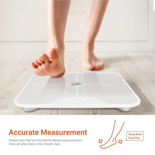 iHealth Nexus Smart Scale for Body Weight Bluetooth, Digital Bathroom Scale Body Fat and Muscle, Body Composition Monitor ...