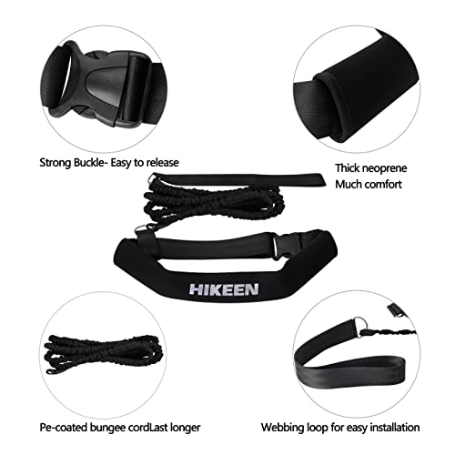 Hikeen Swimming Training Belt - 4M Tether for Swim in Place, Stationary Harness, Aquatic Resistance Belt