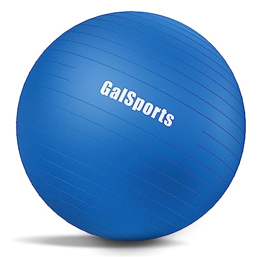 GalSports Anti-Burst Slip Resistant Stability Ball - Swiss Ball for Home Gym & Physical Therapy