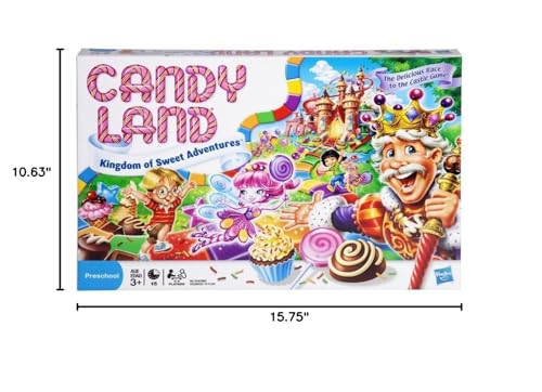 Hasbro Gaming Candy Land Kingdom of Sweet Adventures Board Game for Kids, Ages 3 & Up 7