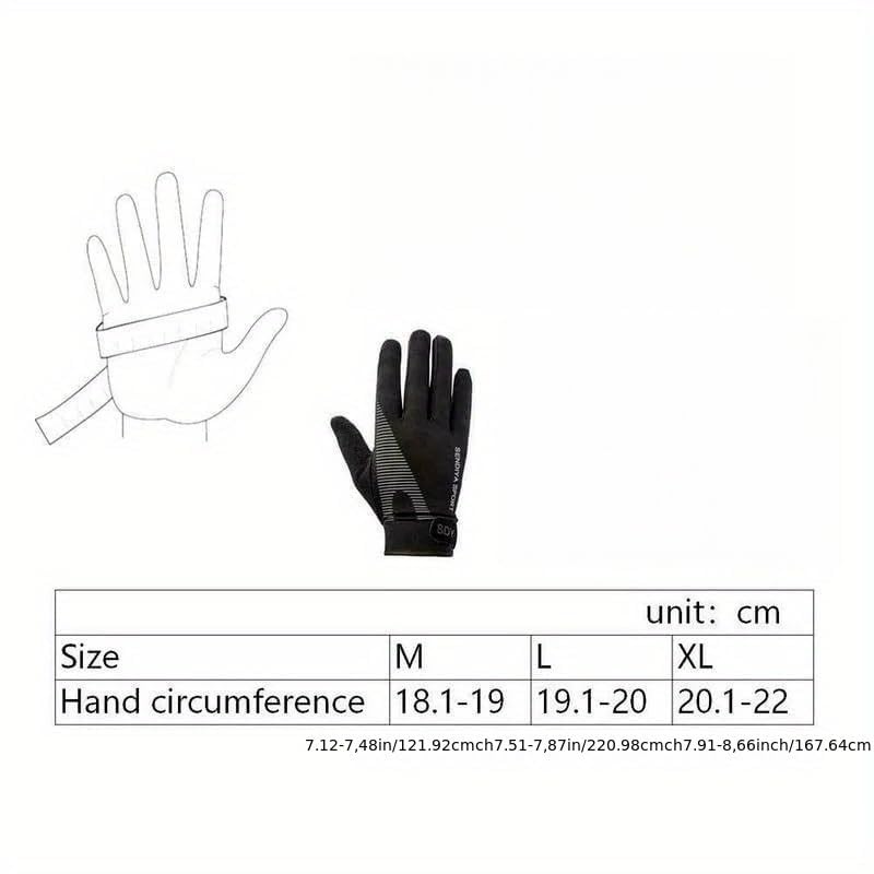 1 Pair Unisex Outdoor Winter Thermal Warm Cycling Gloves, Full Finger Sport Gloves for Bicycle Bike Ski Hiking Motorcycle,...