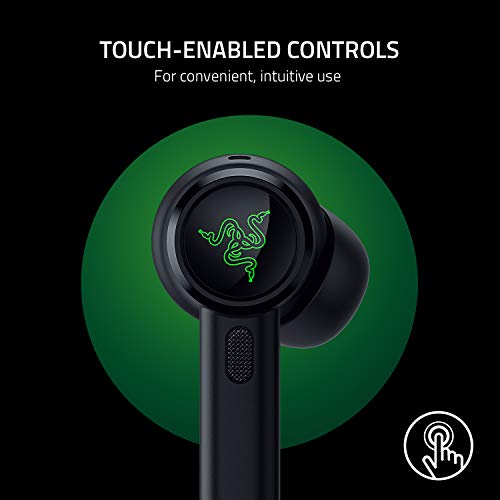 Razer Hammerhead True Wireless Pro Bluetooth Gaming Earbuds: THX Certified - Advanced Hybrid Active Noise Cancellation - 6...