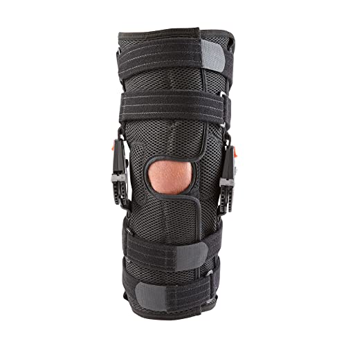 Breg Recover Knee Brace, Long, Airmesh, Open Back, Wraparound (X-Large)