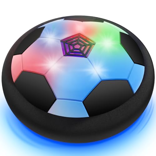 Toyk Boy Toys - LED Hover Soccer Ball - Air Power Training Ball Playing Football Indoor Outdoor Game - Birthday Gifts for ...