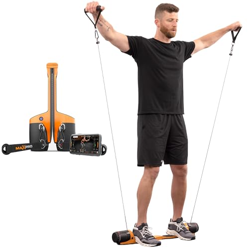 MAXPRO Fitness: Cable Home Gym | As Seen on Shark Tank | Versatile, Portable, Bluetooth Connected | Strength, HIIT, Cardi...