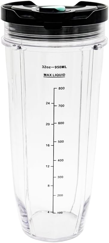 2 pcs 32ozCup with sealing lids and steam-release button Lid,Compatible with Ninja BN400, BN401,CL401A, CL405CO, CO351B, SS100,SS150,SS151,SS300,SS400,SS401,BN750,BN751,BN800, BN801, BN801C, DB751A