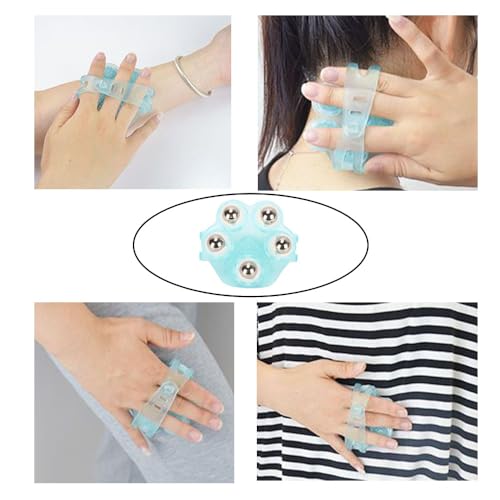 DeaHea Manual Massage Ball Roller Small Handheld Massage Therapy and Relax Tool Body Massager Gloves Leg Massage Tools for...