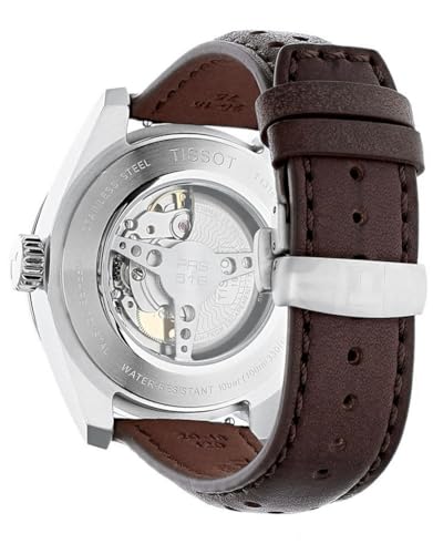 Tissot Mens Tissot PRS 516 Powermatic 80 316L Stainless Steel case Automatic Watch, Brown, Leather, 20 (T1314301603200)