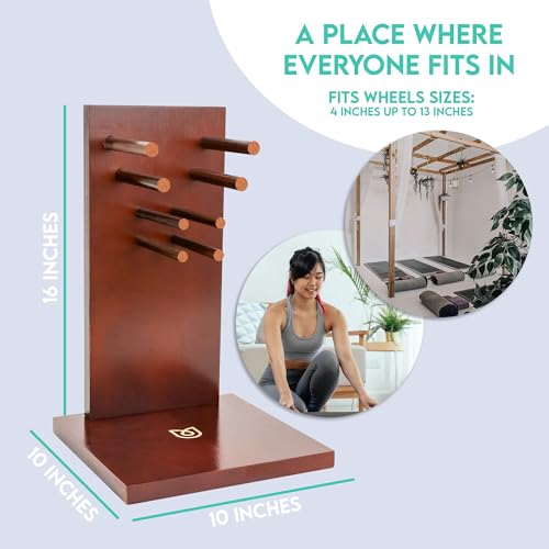 Yoga Wheel Storage Rack – Storage Compatible for Chirp Wheels and Yoga Wheels, Organize Your Back Roller Wheels, Fits all ...