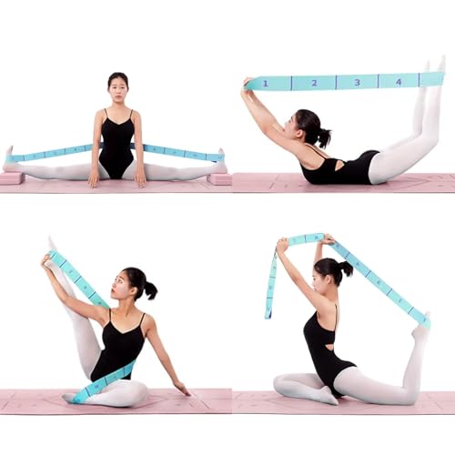 Stretching Straps Hamstring Stretcher Device Elastic Exercise Band, Fitness Leg Stretch Band for Physical Therapy Dance Yo...
