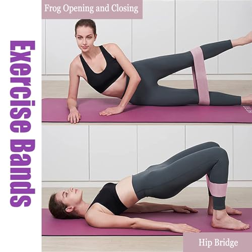 Resistance Bands for Working Out, Pull Up Bands Assistance, Exercise Workout Bands Resistance Set for Men Women 5 Pcs (Pur...