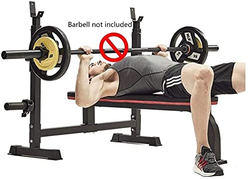 PUCNHZYNW Adjustable Weight Bench Weight Lifting Home Training Gym Bench Squat Rack Weight Table Multifunctional Bench Pre...