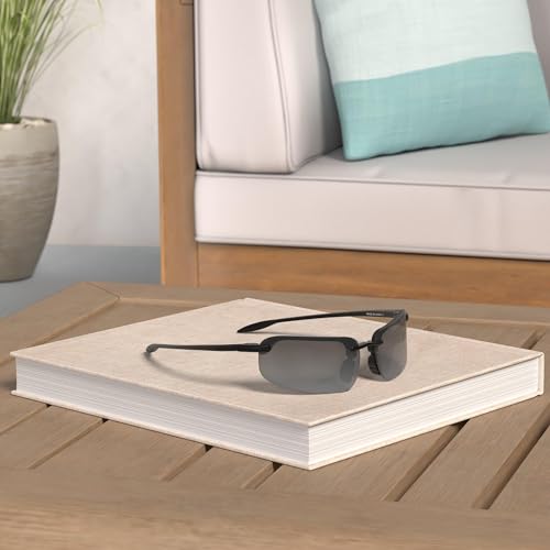 JULI Sports Sunglasses for Men Women Tr90 Rimless Frame for Running Fishing Baseball Driving MJ8001