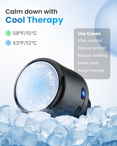 RENPHO Massage Gun Head with Heat and Cool for Model RP-GM171-N1, R-WMG08, Percussion Muscle Massager Attachment, Portable...