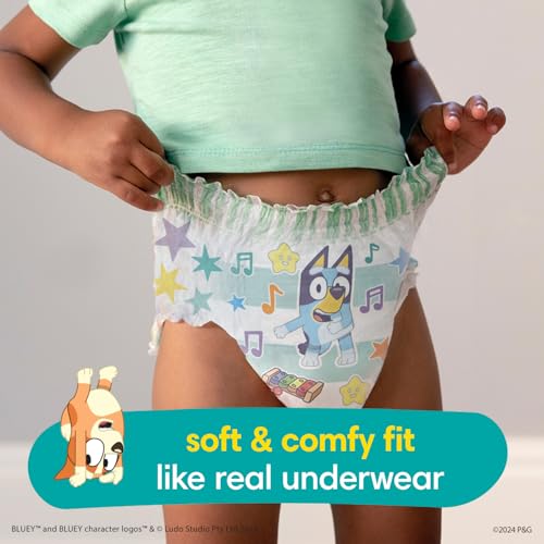 Pampers Easy Ups Pull On Training Underwear Boys, 4T-5T, 2 Month Supply (2 x 104 Count) with Sensitive Water Based Baby Wi...