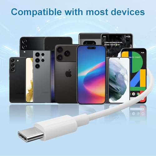 USB C Headphones for iPhone 17/16/15 Earbuds, Type C Earphones with Mic & Remote Control Noise Cancelling for iPhone 17 16...