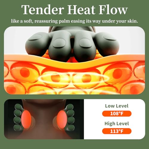 Genesandro Neck and Shoulder Massager for Pain Relief Deep Tissue, Bionic Electric Back Massage Tools, Cordless Trap Massa...