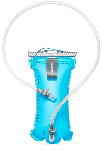 HydraPak Velocity Hydration Reservoir (1.5L or 2L), Slim Profile Water Bladder, Self-Sealing Bite Valve, Leak Proof, Rever...
