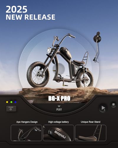 BIGNIU Adult Electric Bike, 1500W Brushless Motor 52V/27Ah Range Up to 38 Miles E Bike Front/Rear Turn Signals Dual Suspen...