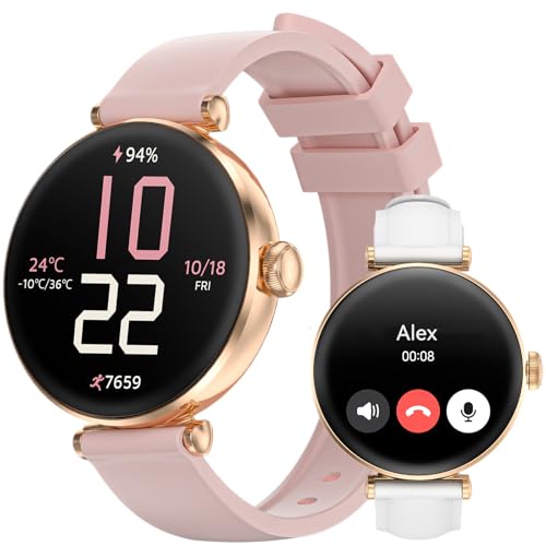 Smart Watches, 1.19" AMOLED Smartwatch for Women (Answer/Make Call), Fitness Tracker with 100+ Sport Modes, IP68 Waterproo...