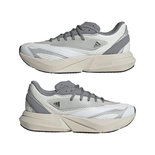 adidas Womens Lightblaze Lace Up Sneakers Shoes Casual - White