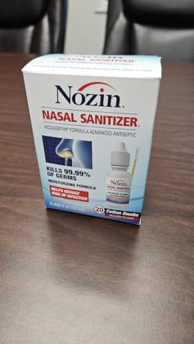 Nozin® Nasal Sanitizer® Antiseptic 12mL Bottle | Kills 99.99% of Germs | 60+ Applications | Trusted by Hospitals | Made in The USA
