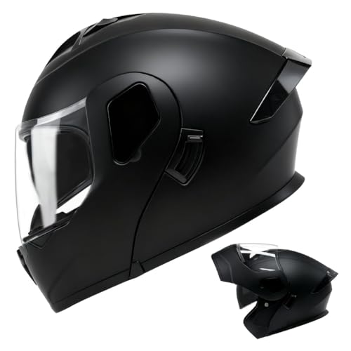 TTMiku Motorcycle Helmet, Youth Adult Full Face Flip Up Modular Dirt Bike ATV Motorbike Street Race Helmet Casco para Mot...