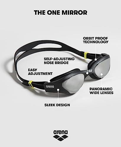 ARENA The One Unisex Adult Swim Goggles Men and Women Watertight Fit Orbit-Proof Seals Anti-Fog Coated Mirror/Non-Mirror Lens