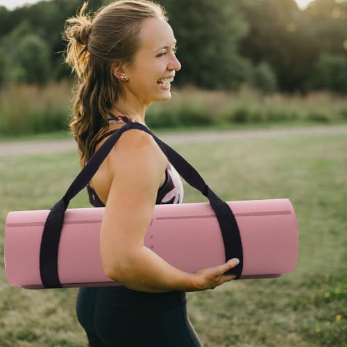 UMINEUX Yoga Mat Extra Thick 1/3'' & 2/5" Non Slip Yoga Mats for Women Eco Friendly TPE Fitness Exercise Mat with Carrying...