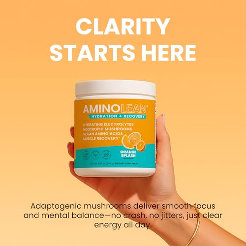 AminoLean Recovery + Hydration – Electrolytes Powder & BCAA Amino Acids for Instant Hydration & Post-Workout Recovery – No...