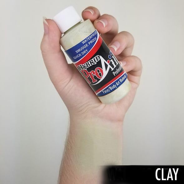 ProAiir Face and Body Painting Makeup - 2oz (60ml) Clay