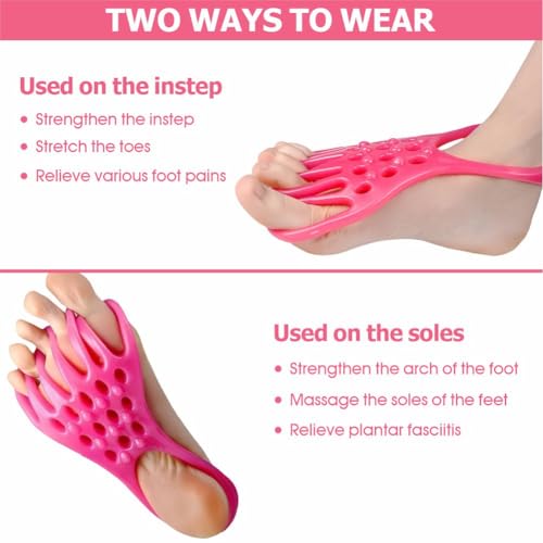 EDWERD Foot Fascia Stretcher Strap - Plantar Fasciitis Relief Band for Muscle Relaxation Foot Massage, 5.4" L x 4.9" W, 4 ...