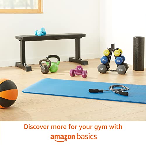 Amazon Basics Vinyl Coated Dumbbell Hand Weights, 4 Pounds, Pair, Pink