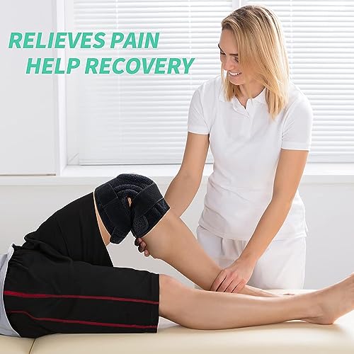 ABYON Knee Brace for Men and Women for Meniscus Tear, ACL, Arthritis. Knee Support with Dual Side Stabilizers & Crossed Co...
