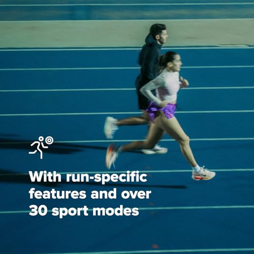 SUUNTO Run Running GPS Sports Watch with Silicone Strap, 1.32" AMOLED Touchscreen w/Crown Button, Wrist Heart-Rate & Sleep...